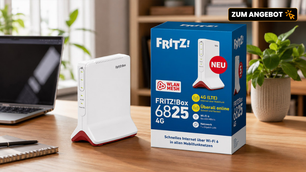 Keine 24 Stunden mehr: Fritz!Box 6825 4G günstiger als je zuvor - portabel dank USB-C