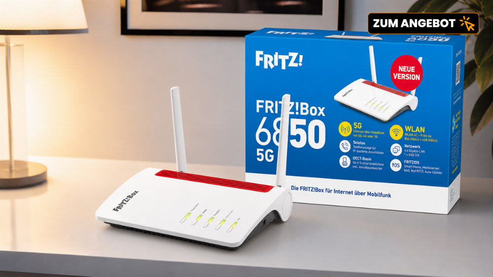 Fast ausverkauft: Fritz!Box 6850 5G v2 ist günstiger als je zuvor und wird stark nachgefragt