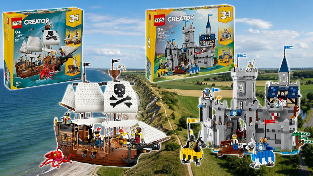 Zurück zu Legos Wurzeln? Ritterburg und 3-in-1-Piratenschiff verkaufte Amazon nie günstiger