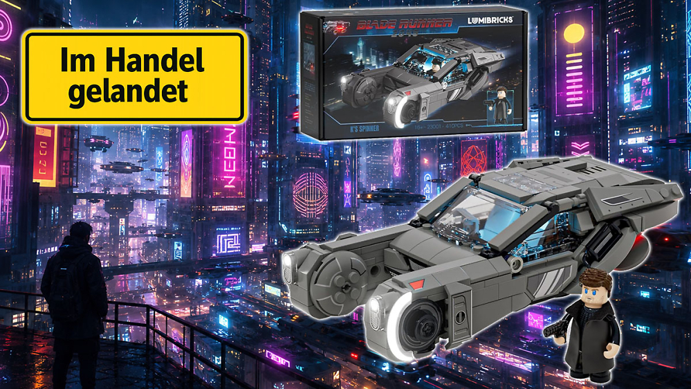Lego-Rivale, 30 Drucke, Beleuchtung: Erstes Blade-Runner-Set bei Amazon gelandet