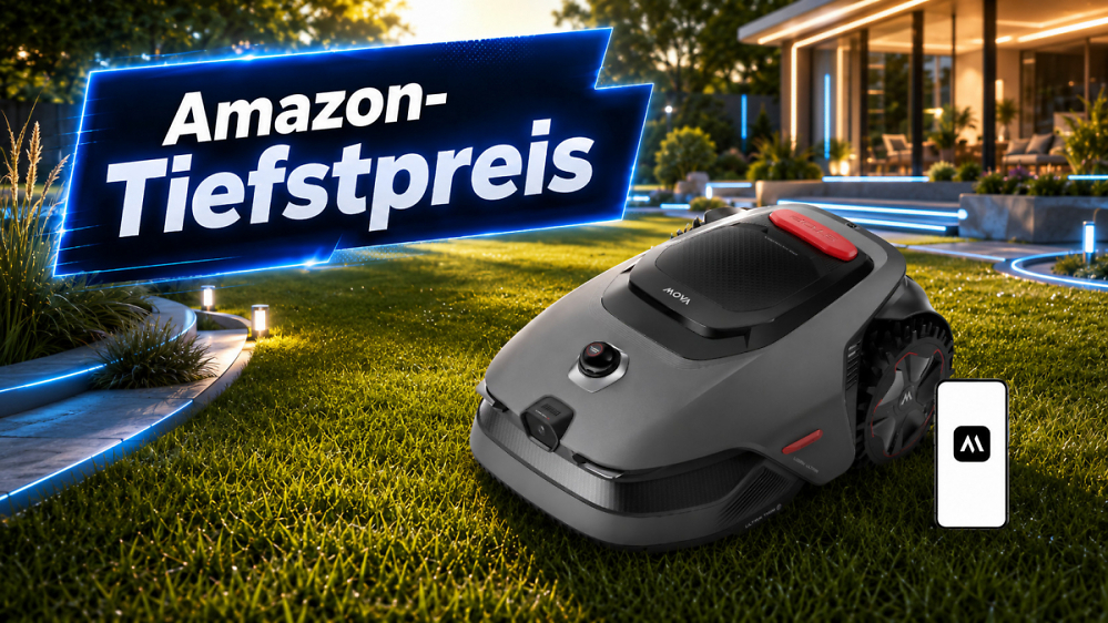 3D-LiDAR statt Begrenzungskabel: Mova-Mähroboter bei Amazon mit 250 € Rabatt zum Tiefstpreis