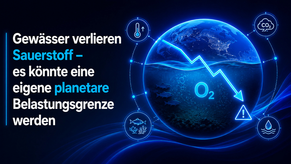 Neben Klimawandel und Artensterben: Sauerstoffverlust könnte eigene planetare Belastungsgrenze bekommen