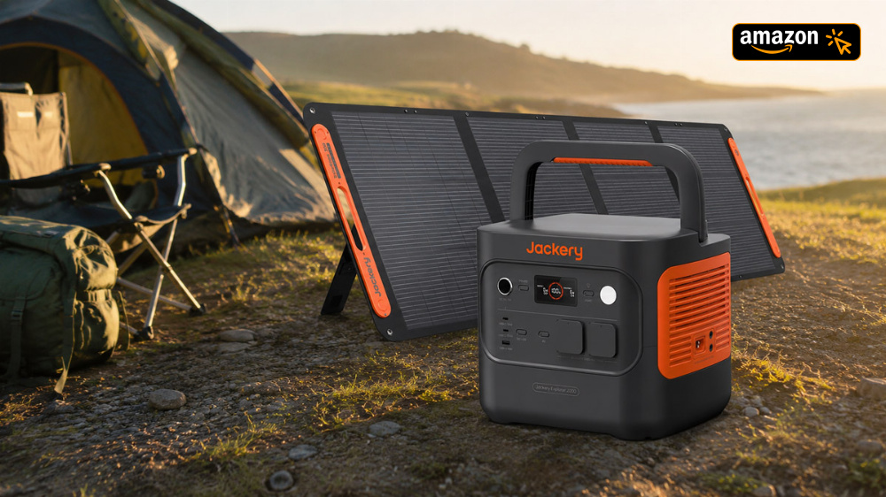 Nur 17,5 kg trotz 2.042 Wh: Für kurze Zeit gibt es diese Powerstation mit Solarpanel weiterhin zum Prime-Day-Preis