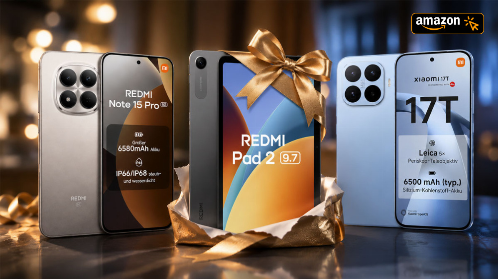 Amazon-Bestseller zum Tiefstpreis: Xiaomi-Smartphone mit 2-Tage-Akku; Xiaomi 17T mit Tablet-Geschenk