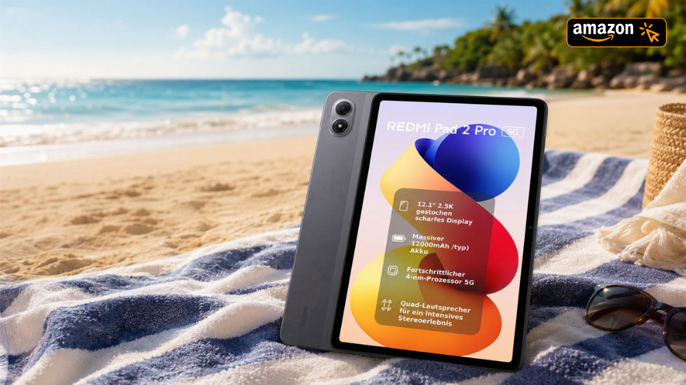 12,1 Zoll großes Xiaomi Redmi Pad 2 Pro zum Bestpreis | 5G-Version im befristeten Angebot bei Amazon