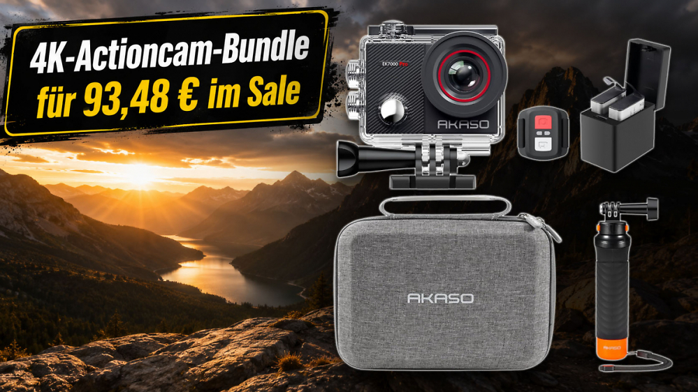 GoPro und DJI zu teuer? Diese 4K-Actioncam mit zwei Akkus kostet bei Amazon nur 93,48 € befristet