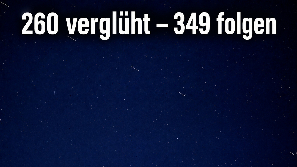 SpaceX lässt 260 Starlink-Satelliten verglühen: Umweltdebatte um den Orbit-Massenbetrieb