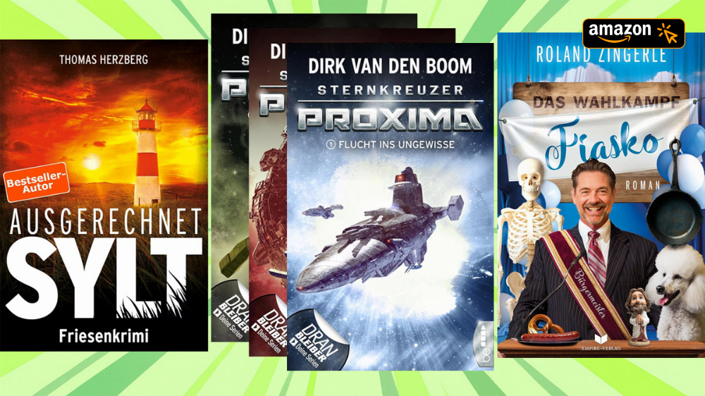 Amazon verschenkt wieder E-Books: Sci-Fi-Paket und Krimis jetzt für 0 Euro abstauben