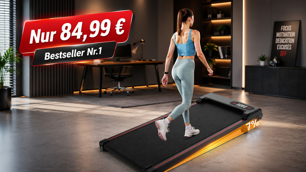 Für 84,99 € schwer zu schlagen: Amazon senkt Laufband-Bestseller mit Neigung auf Hammerpreis