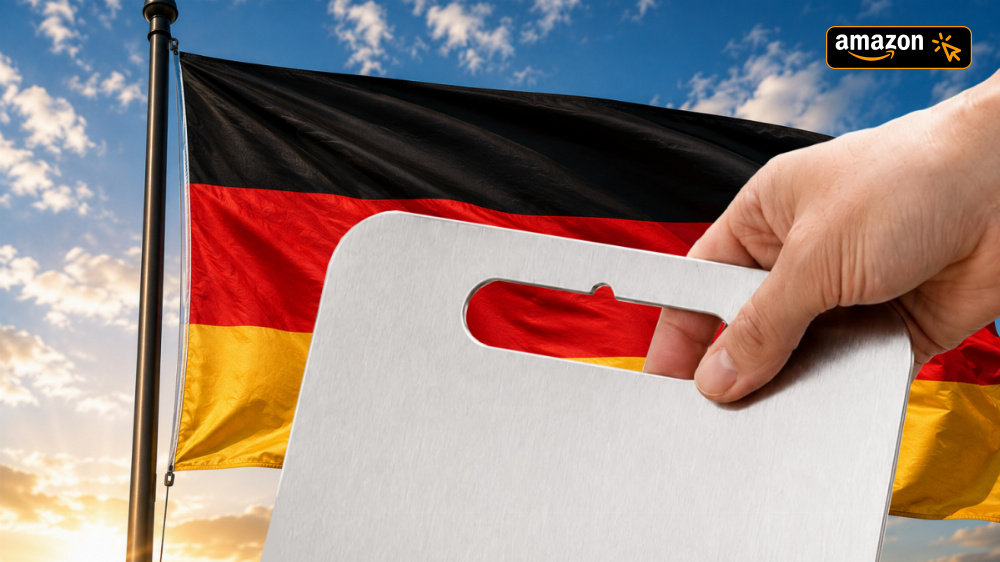 Made in Germany und auf Amazon-Tiefstpreis, aber gefährlich für die eigenen Messer? Edelstahl-Schneidbrett so günstig wie nie