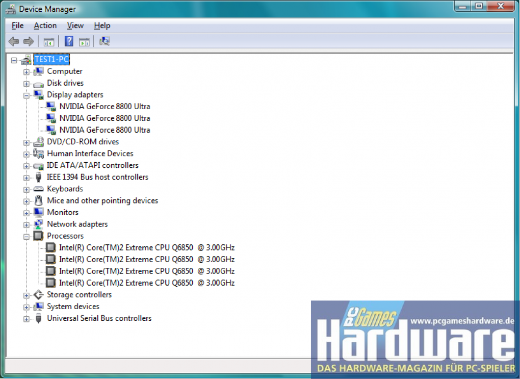 Nvidia 3-Wege-SLI: Windows-Taskmanager