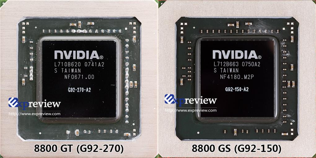 Auch die Geforce 8800 GS setzt auf den G92 (Bild: Expreview.com)