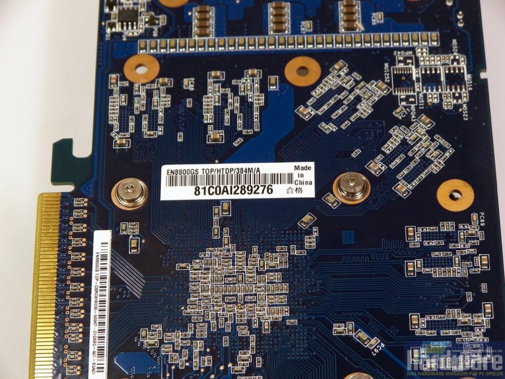 Asus Geforce 8800 GS TOP (Bild: PCGH)