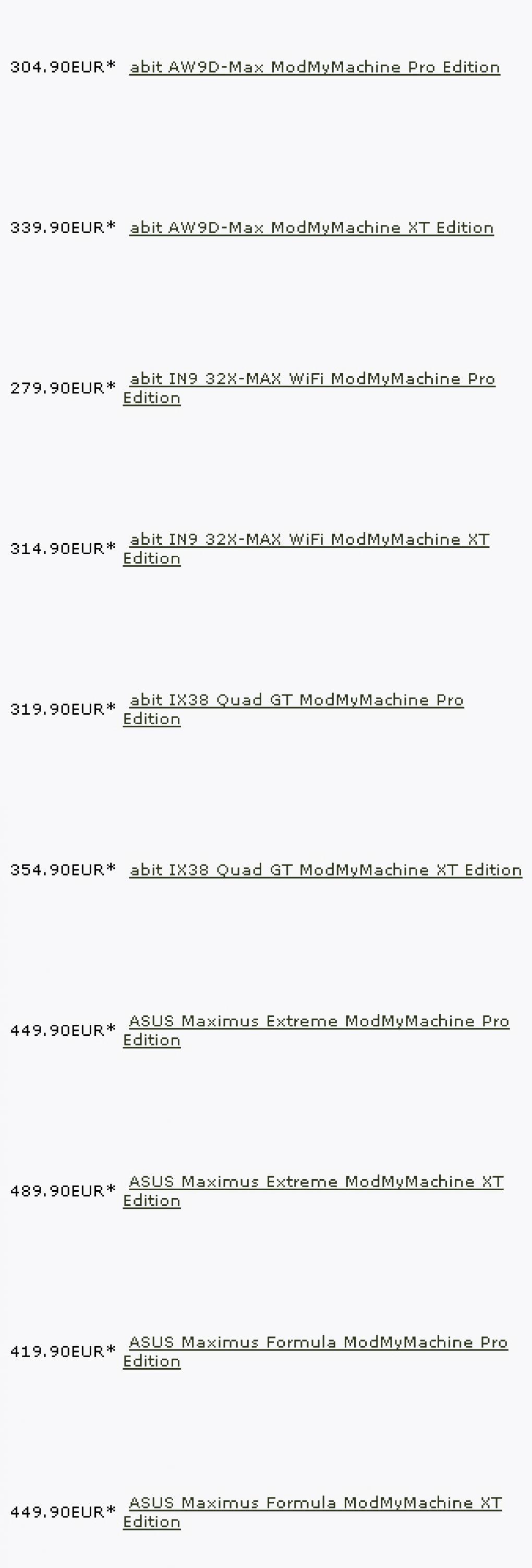 Hier sehen Sie alle Mainboards der Firma Aqua Computer in der Übersicht (Bild: Aqua-computer-Berlin.de)