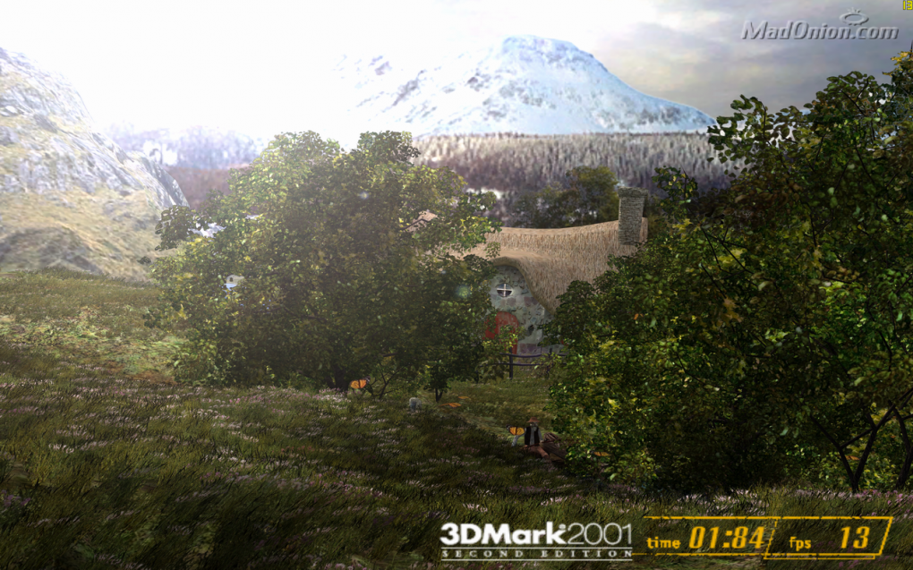 Nature-Szene aus dem 3D Mark 2001: Pixel-Shader sind Pflicht! (Bild: PCGH)