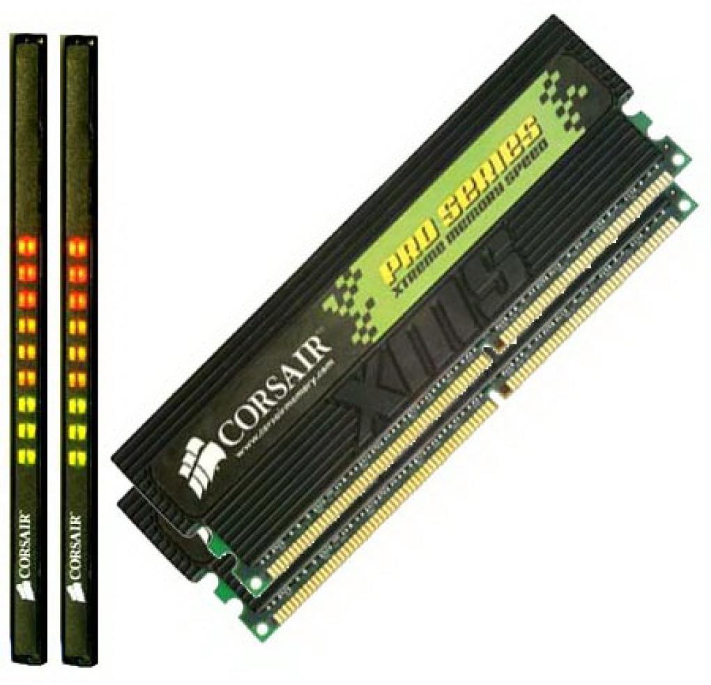 Corsair XMS Pro: Die ersten Module mit LEDs. (Bild: Corsair)