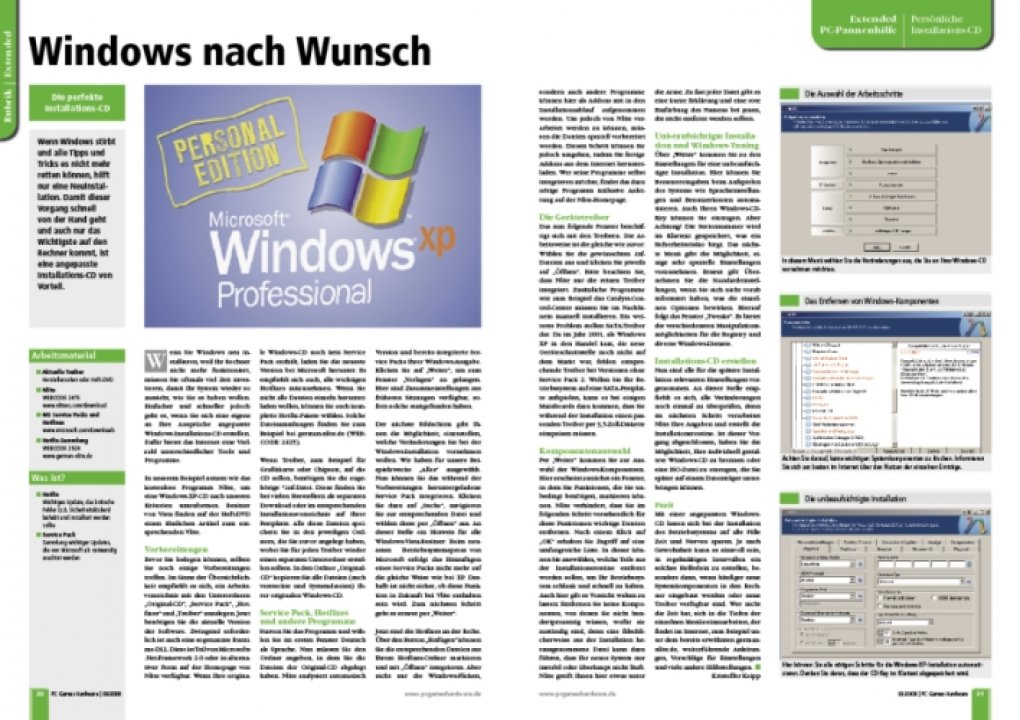 Installations-CD anpassen (Bild: PCGH)