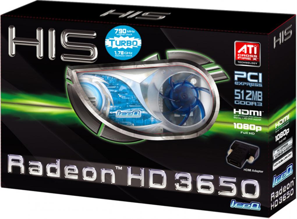 HIS Radeon HD 3650: 512 MiByte GDDR3, Box (Bild: HIS)