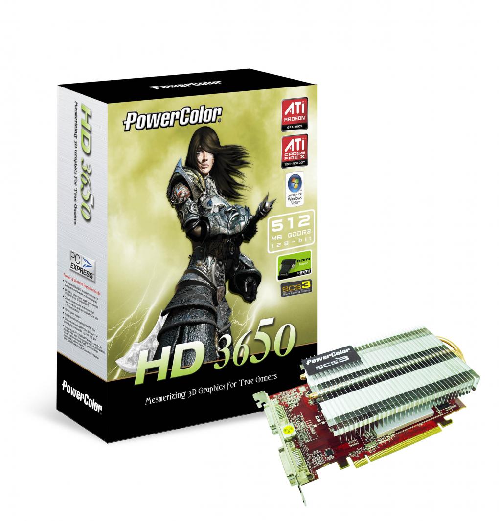 Powercolor Radeon HD3650: 512 MiByte DDR2 (Bild: Powercolor)