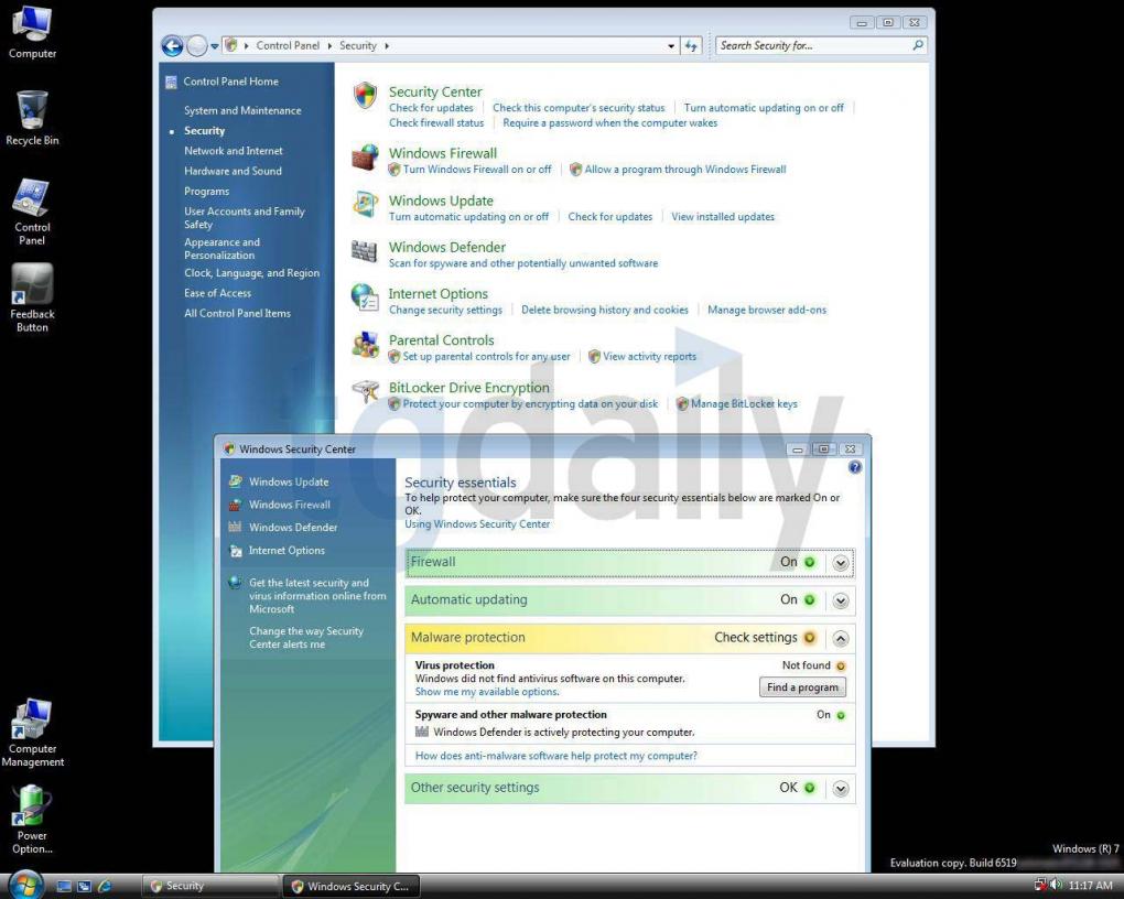 Windows 7: Bild TG Daily