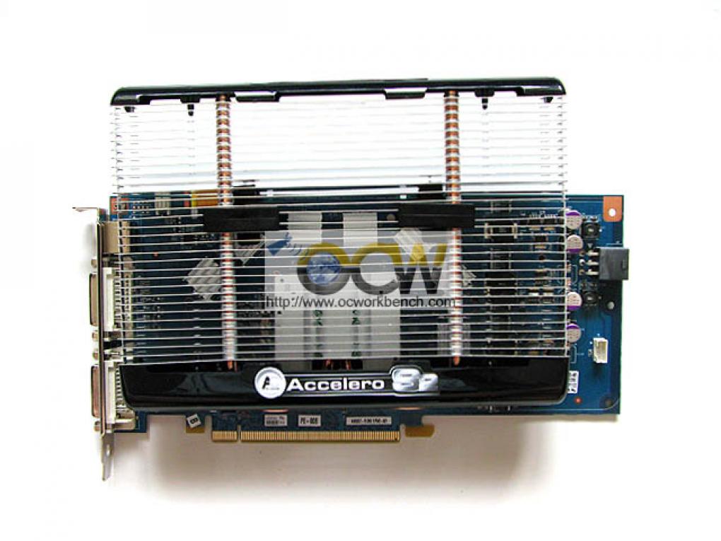 Die ECS N9600GT-512MX-P wird von Arctic Coolings bewährten Accelero S2 gekühlt