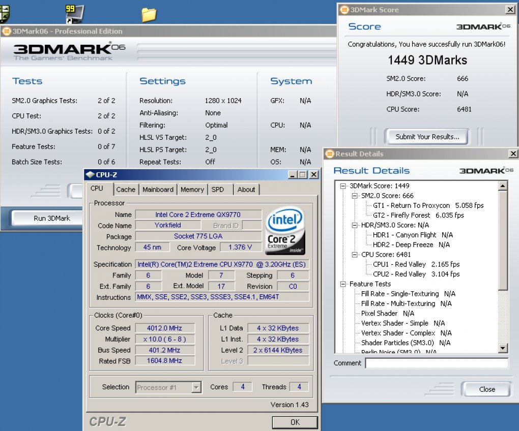 3DMark06 mit einer Chrome S27 (Bild: PCGH)