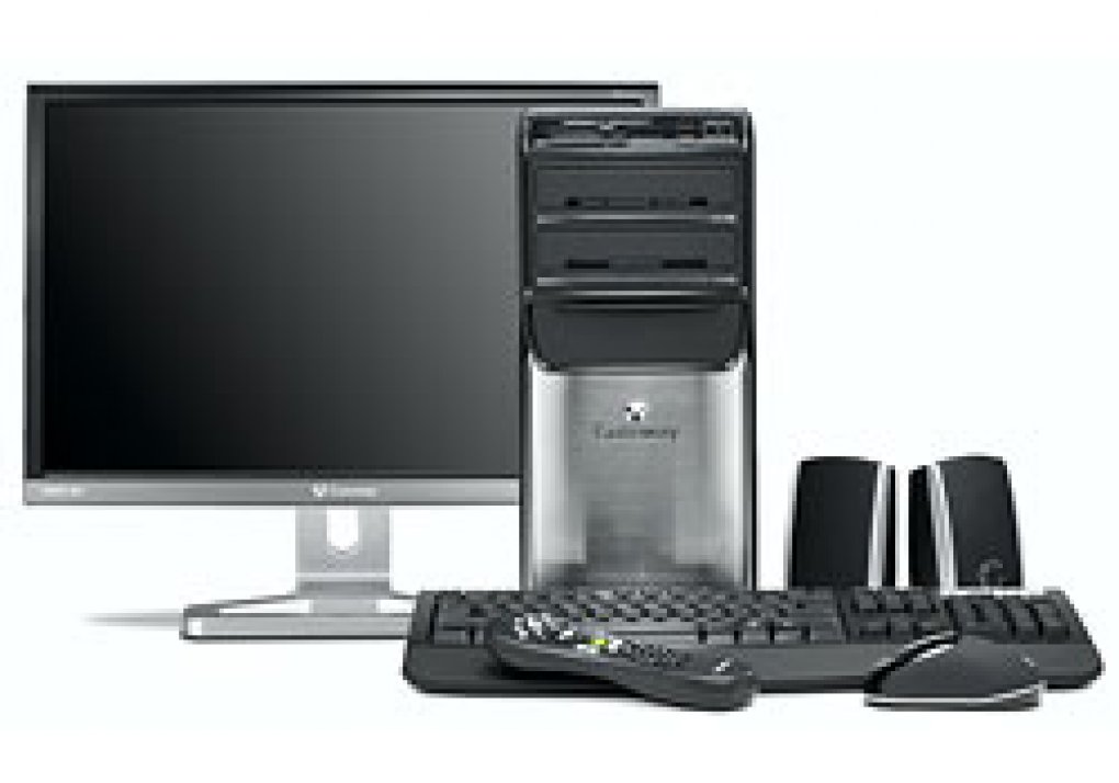 Der Gateway GM5664 soll sich an Spieler wenden, auch ein TV-Tuner samt Fernbedinung ist im Lieferumfang enthalten (Bild: Gateway.com)