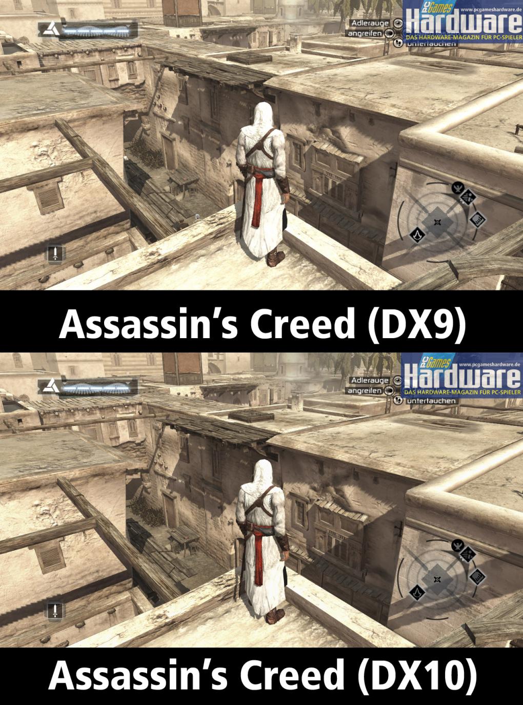 Assassin's Creed: DX9 vs. DX10