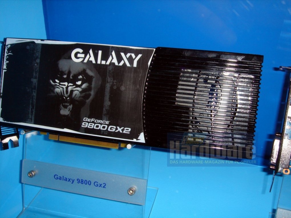 Nvidia Geforce 9800GX2: Auch die Galaxy-Karte entspricht dem Referenz-Modell.