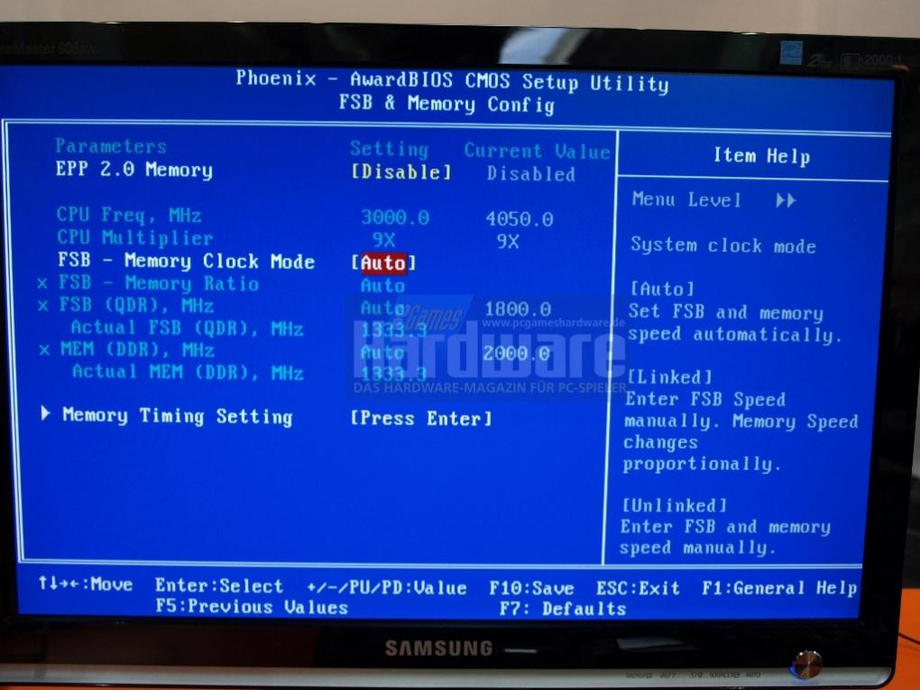 Ohne EPP 2.0 wird der Speicher per SPD im DDR3-1333-Modus angesprochen (Bild: PCGH)