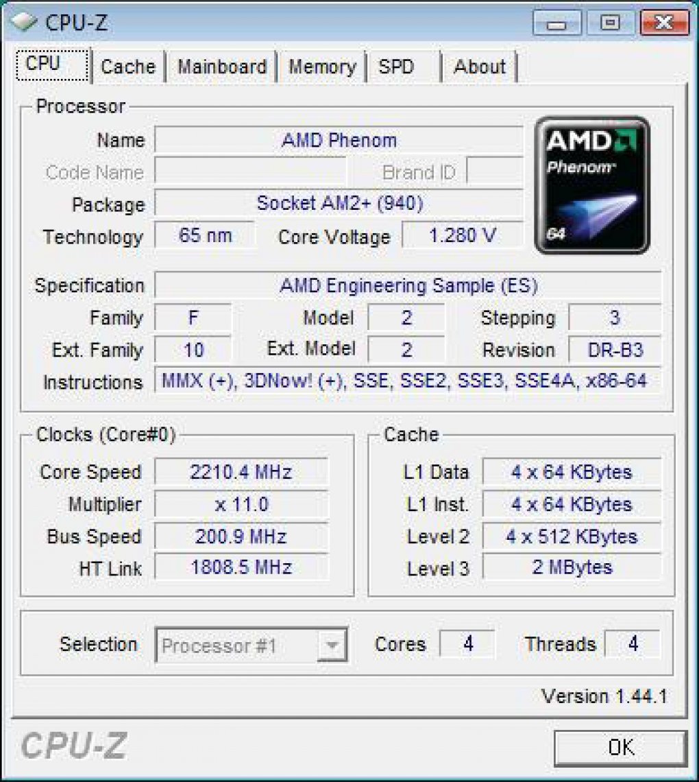 AMD: Trotz B3-Stepping erreichten die Tester keinen höheren Takt als 2,6 Gigahertz, hier im Bild das Engineering-Sample mit Standardtakt (Bild: Anandtech.com)