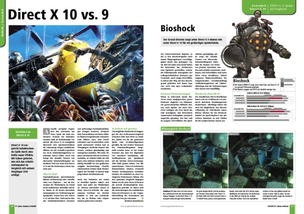 Bild- und Leistungsvergleich Direct X 9 gegen 10. (Bild: PCGH)