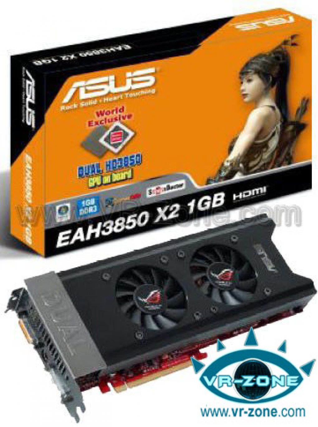 Asus EAH3850 X2: Wird Asus der Einzige Hertsteller mit einer entsprechenden Karte im Angebot sein? (Bild: vr-zone.com)
