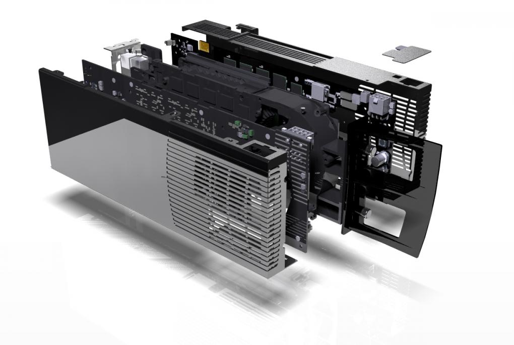 Geforce 9800 GX2 Review: Die Explosionszeichnung zeigt sehr gut, wie die 9800 GX2 aufgebaut ist. (Bild: Nvidia)