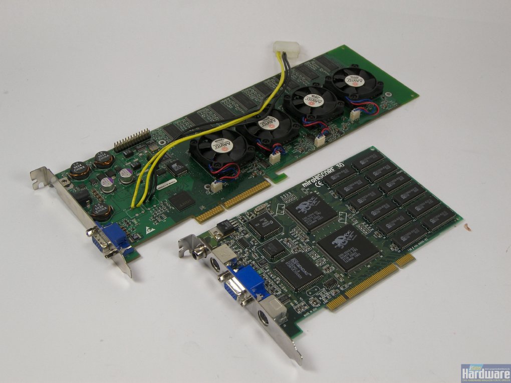 Generationentreffen: Voodoo5 6000 Rev-A 3700 meets Voodoo Graphics (6 MiByte) (Bild: PCGH)