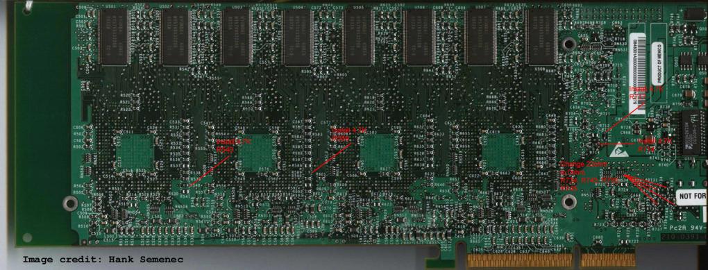 Das PCI Rework. V5-6000-Besitzer sollten es besser von Hank Semenec durchführen lassen.