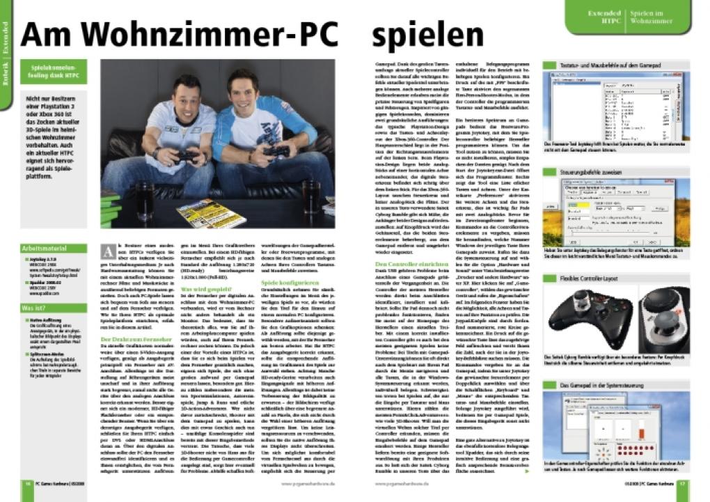 Am Fernseher spielen (Bild: PCGH)