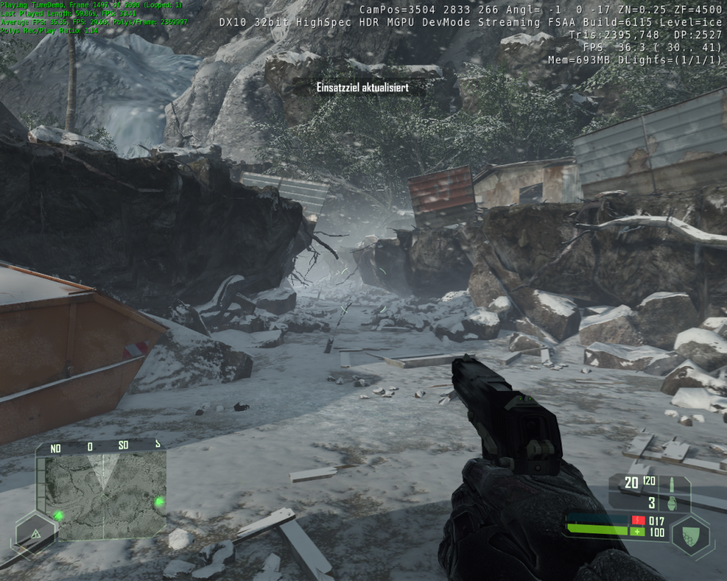 Crysis Ice Level: Diesen Level verwenden wir für unsere Benchmarks.