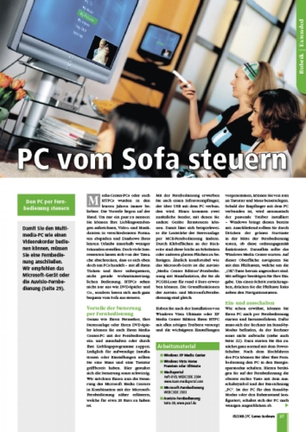 HTPC per Fernbedienung steuern (Bild: PCGH)