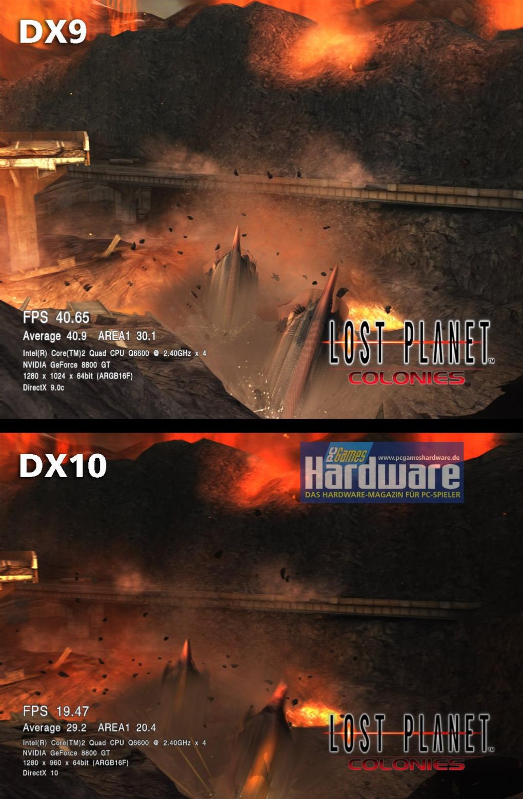 Lost Planet: Colonies: DX9 versus DX10
