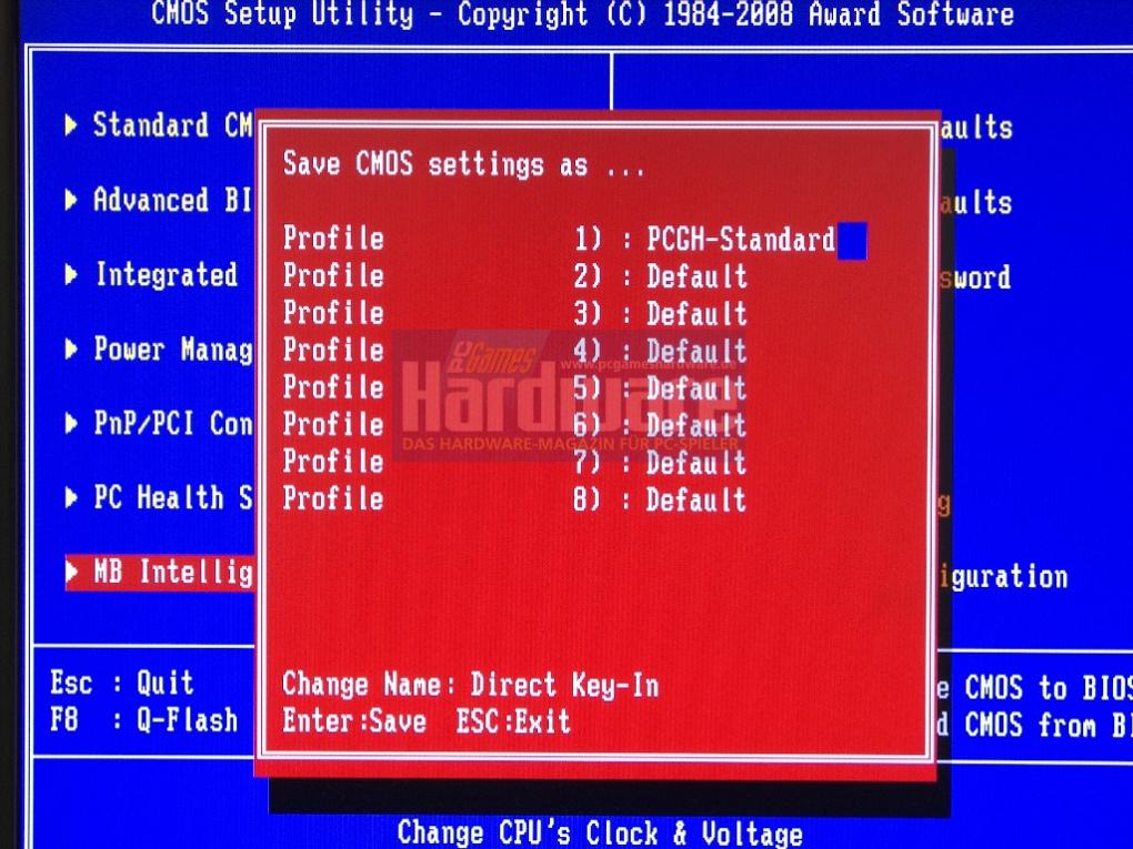 Gigabyte EP45-DS4: P45-BIOS-Optionen bei Gigabyte (Bild: PCGH)