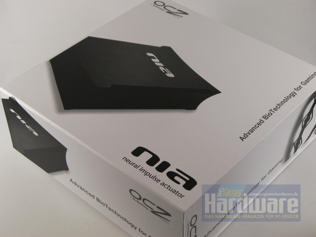 Fertig verpackt erreichte uns der Neural Impulse Actuator (NIA) - Spitzname: Brain-Maus (Bild: PCGH)