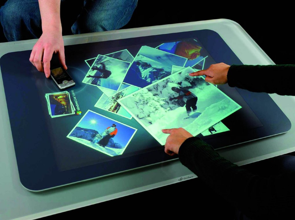 Das berührungsempfindliche Microsoft-Surface-Technologie wird Teil von Windows Seven sein.