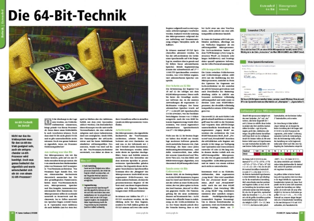  Wissen: 64-Bit-Technik (Bild: PCGH)