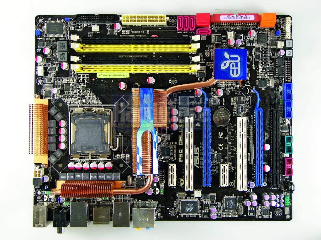 P45-Board Asus P5Q Deluxe (Bild: PCGH)