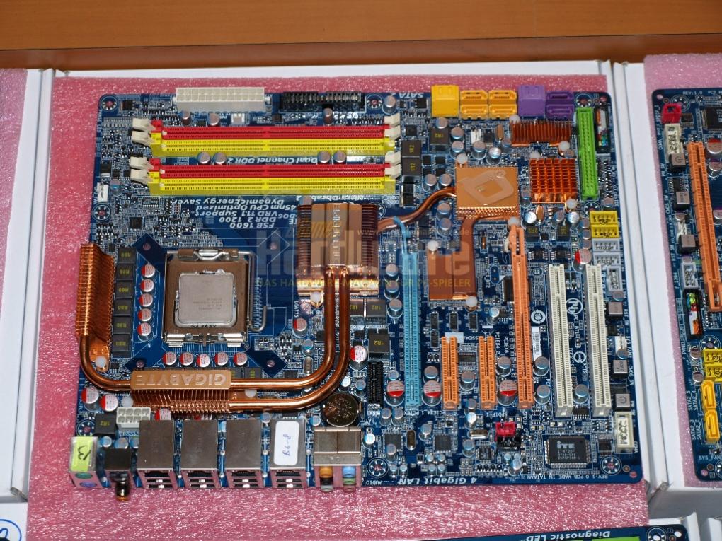 P45-Board Gigabyte EP45-DQ6 (Bild: PCGH)