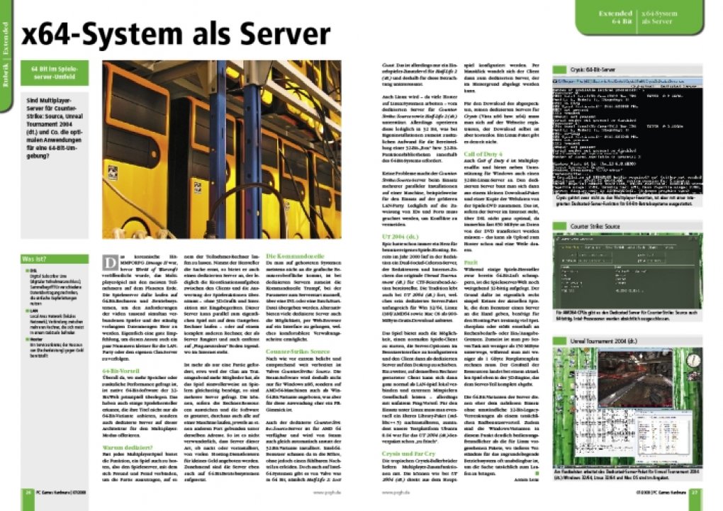 Ein x64-System als Server einsetzen. (Bild: PCGH)