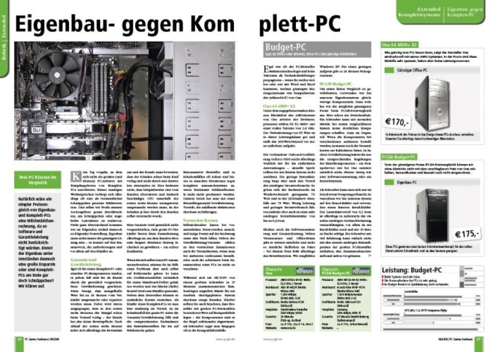 Drei PC-Klassen im Vergleich (Bild: PCGH)