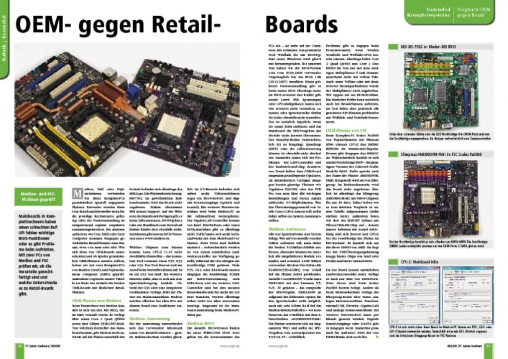 Medion- und FSC-Platinen geprüft (Bild: PCGH)