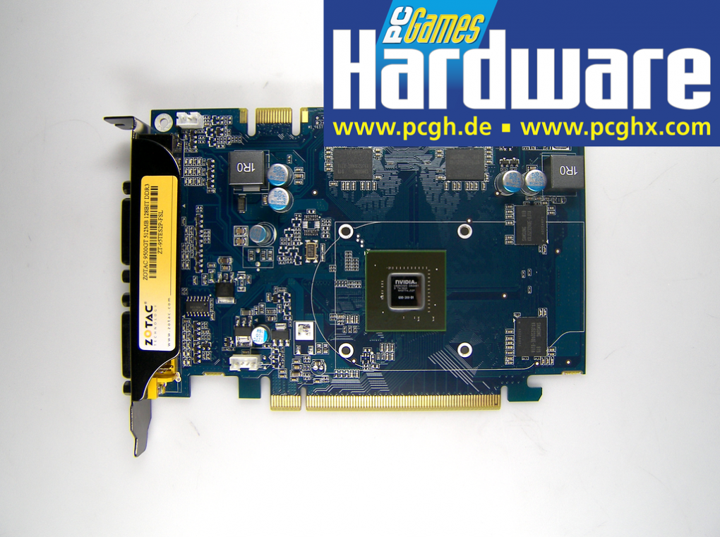 Natürlich haben wir das Muster der Geforce 9500 GT gleich demontiert und ihm unter die Haube geschaut.
